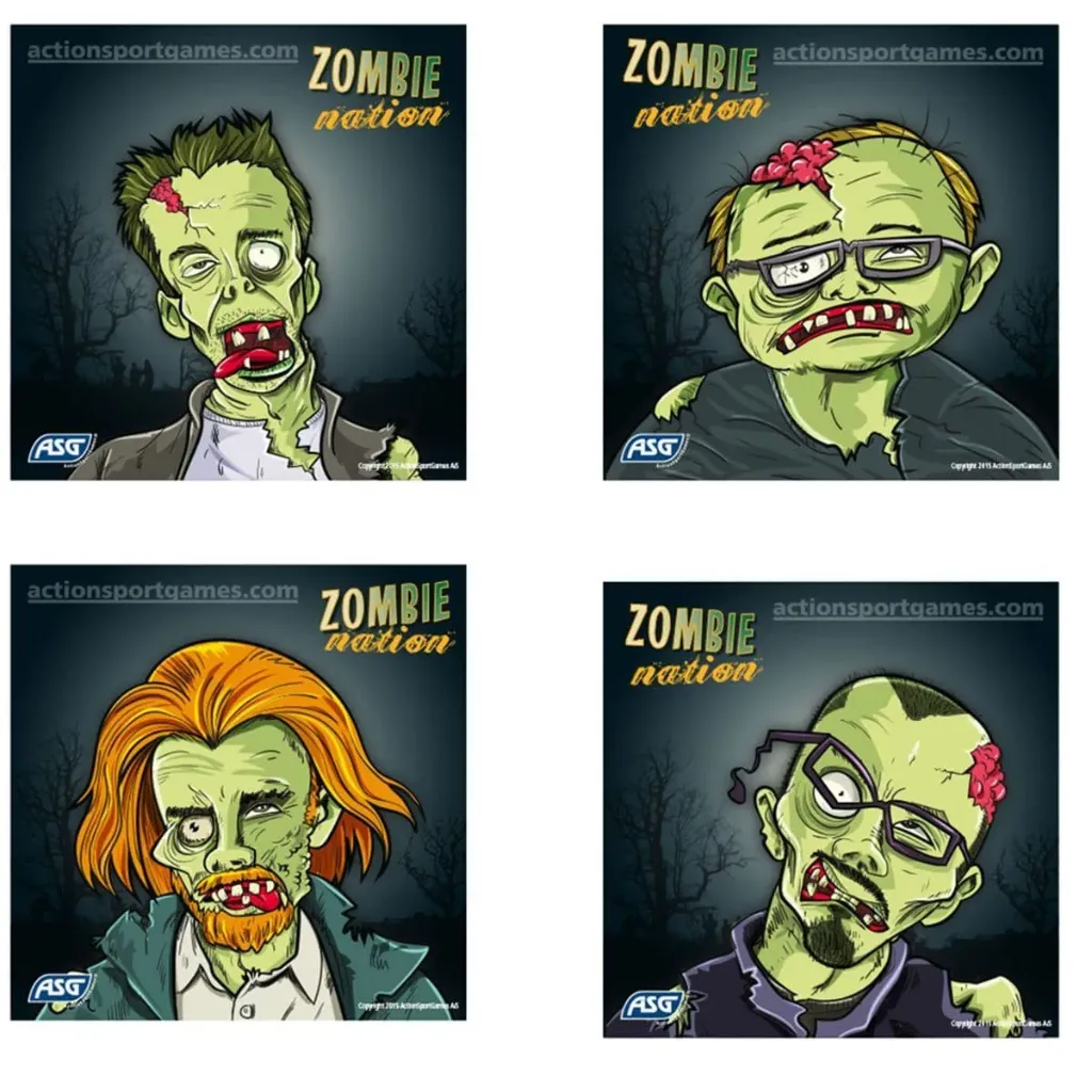 [ASG18168] 100 PCS (NOM) 1 ASG Zombie nation targets
