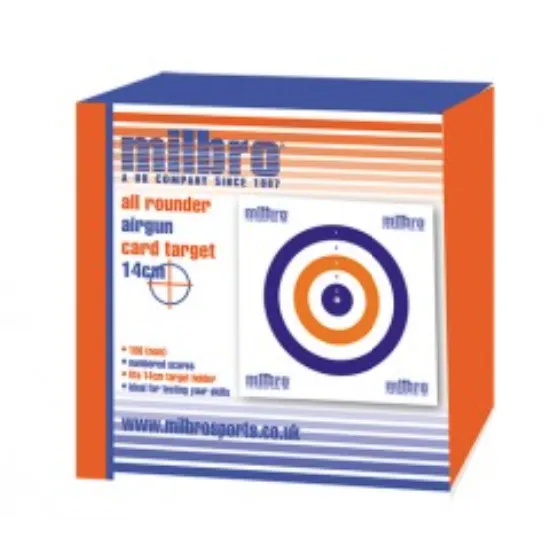 [MILPAPRWBTARG17] All-round airgun paper target (100) 17cm