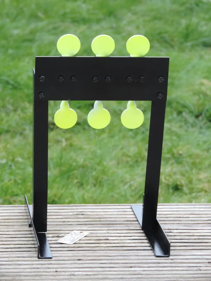 [CR03-stand] Triple Cordless Resetting Airgun Target on stand