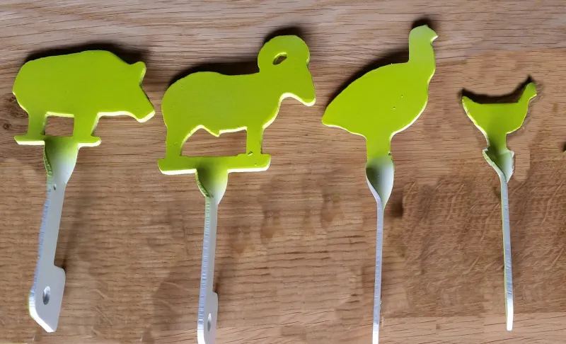 [KDTSet1] NRA style Chicken,Turkey,Hog & Ram knock down airgun target set
