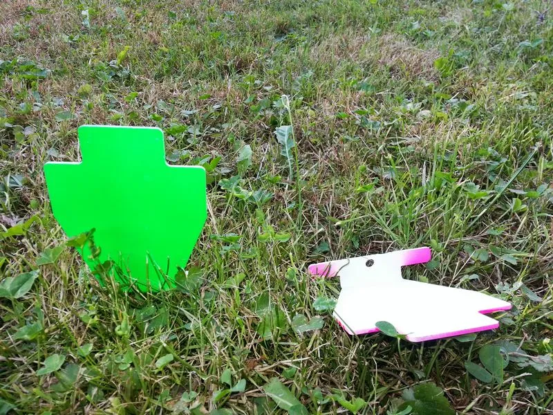 [PSK1] Air Pistol Silhouette Knockdown Target - Single