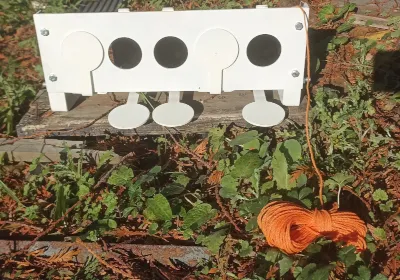 [Biathlon5] Biathlon Style Steel Airgun Target Resetting target.