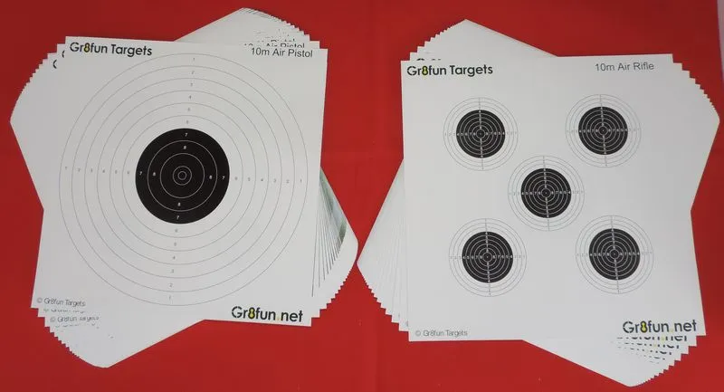 [CardPractice-50] Practice Target ISSF/NSRA 17cm x 17cm - 50 pack