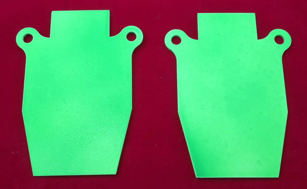 [PG-SIL-2] Pistol Silhouette Gong Airgun Target - Twin Pack