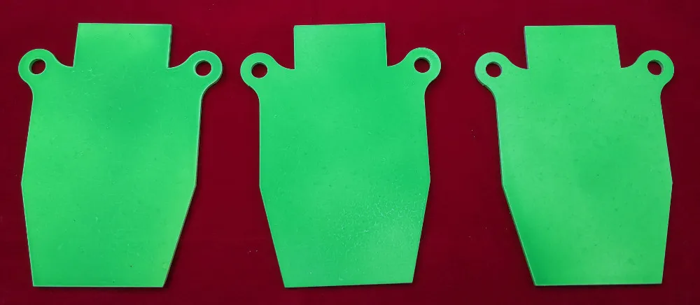 [PG-SIL-3] Pistol Silhouette Gong Airgun Target - Three Pack
