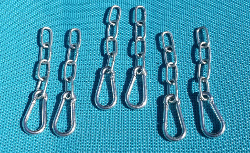 [GONG-CHAIN-3PK] Airgun Target Gong Hanging Chain Set - Pack for Three Gongs