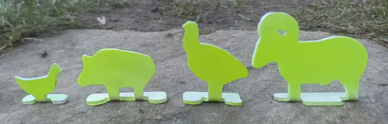 [NRA-StyleFamily] NRA Style 1/10th Scale Animal Silhouette Airgun Targets
