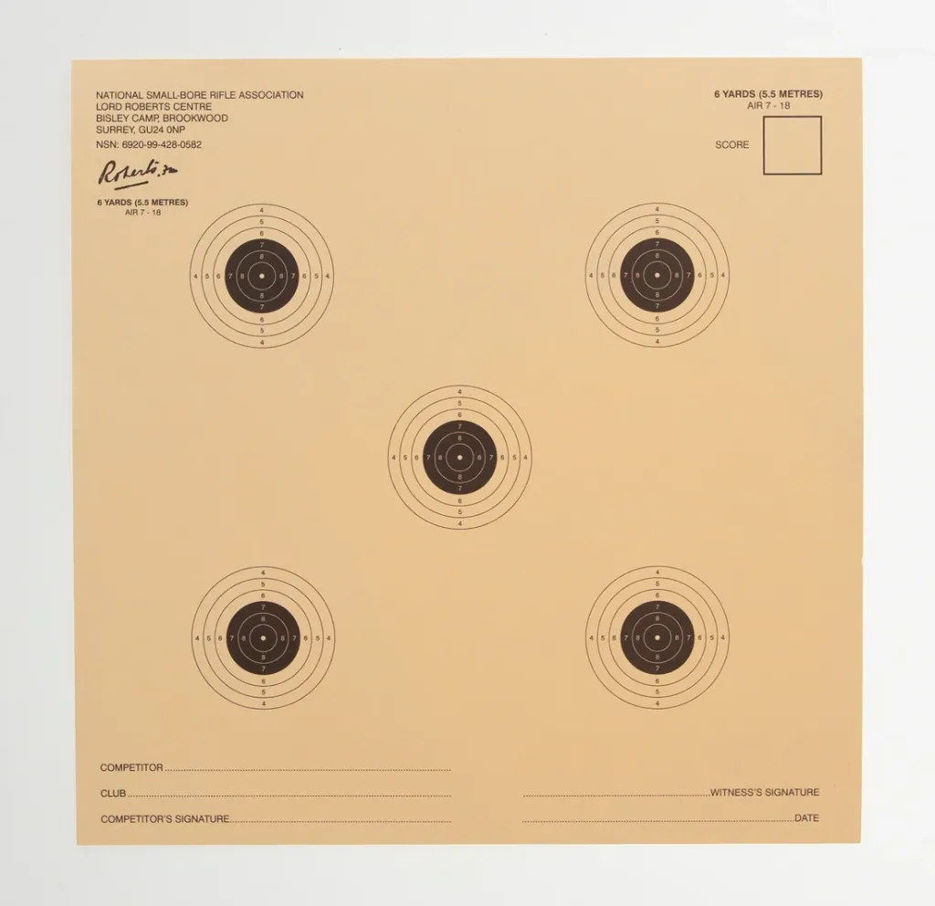 [SSSNSRA026] NSRA Air 7-18 (6 Yard 5 Target Air Rifle) Packs (1)