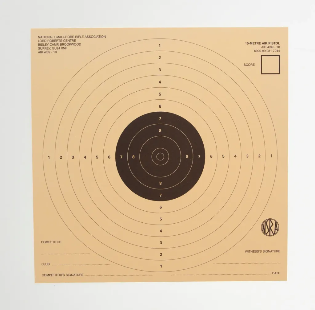 [SSSNSRA025] NSRA Air 4/89-18 (10M 1 Target Air Pistol) Packs (1)