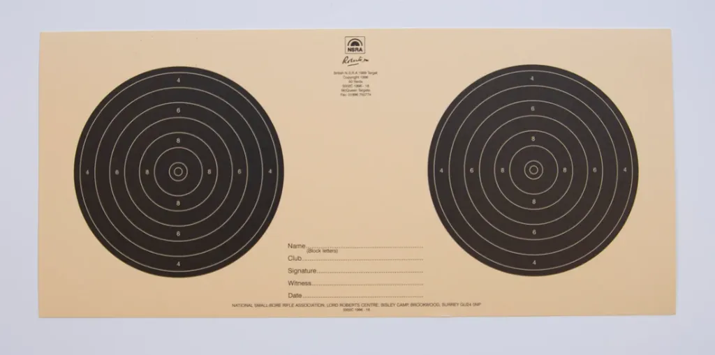 [SSSNSRA017] NSRA 50 Yard Pre Trimmed Centres (5002C 1996-18) Packs (1)