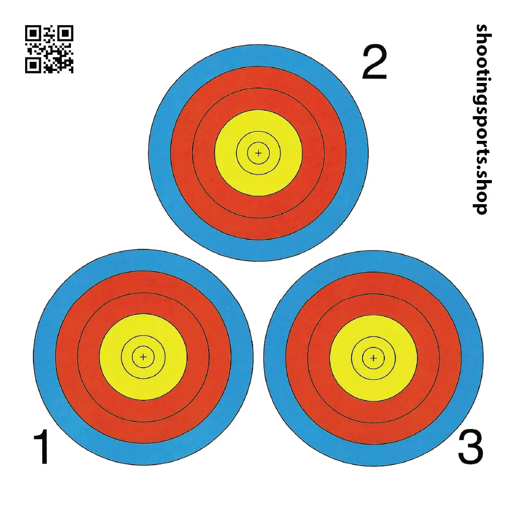 3 Spot Targets - Paper 14cm x 14cm Packs