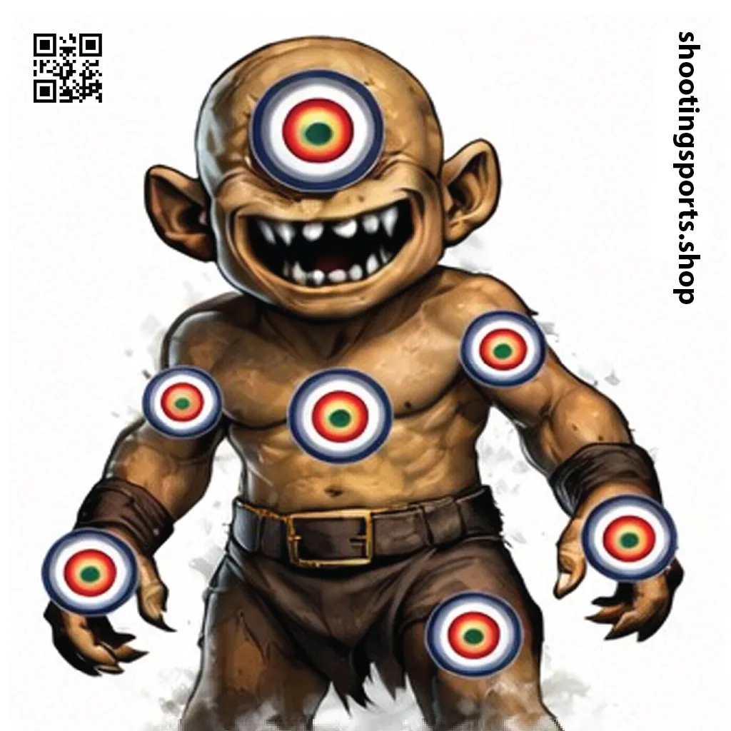 Cyclops Monster Target - Paper 17cm x 17cm Packs