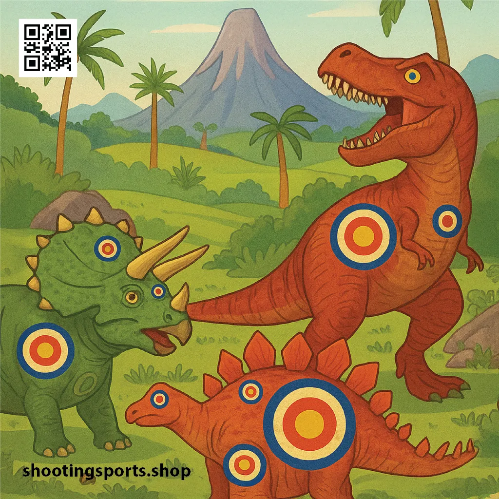 Dinosaurs Target - Paper 14cm x 14cm Packs