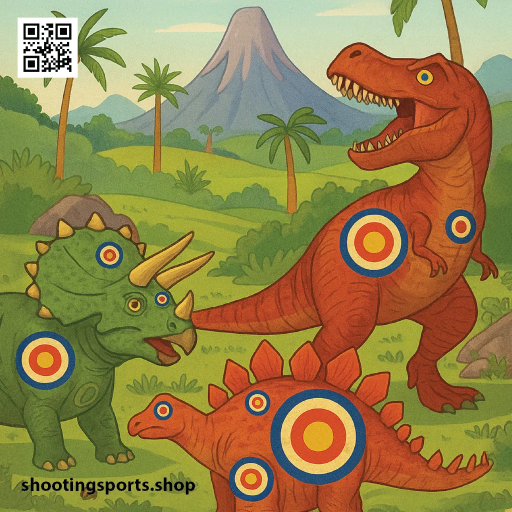 Dinosaurs Target - Paper 17cm x 17cm Packs