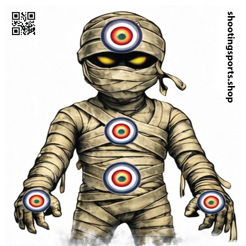 Mummy Monster Target - Paper 14cm x 14cm Packs