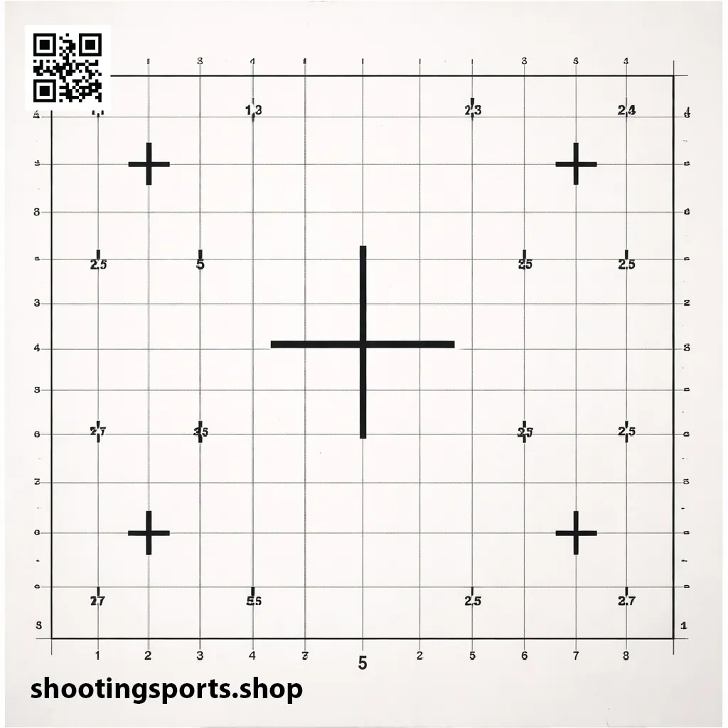 Sighting in target - Paper 17cm x 17cm Packs